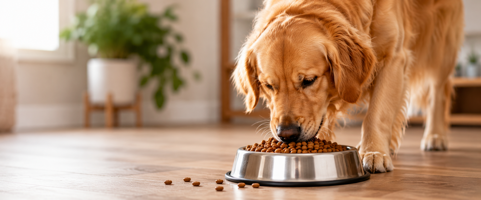 Perro comiendo - guía de comida para perros