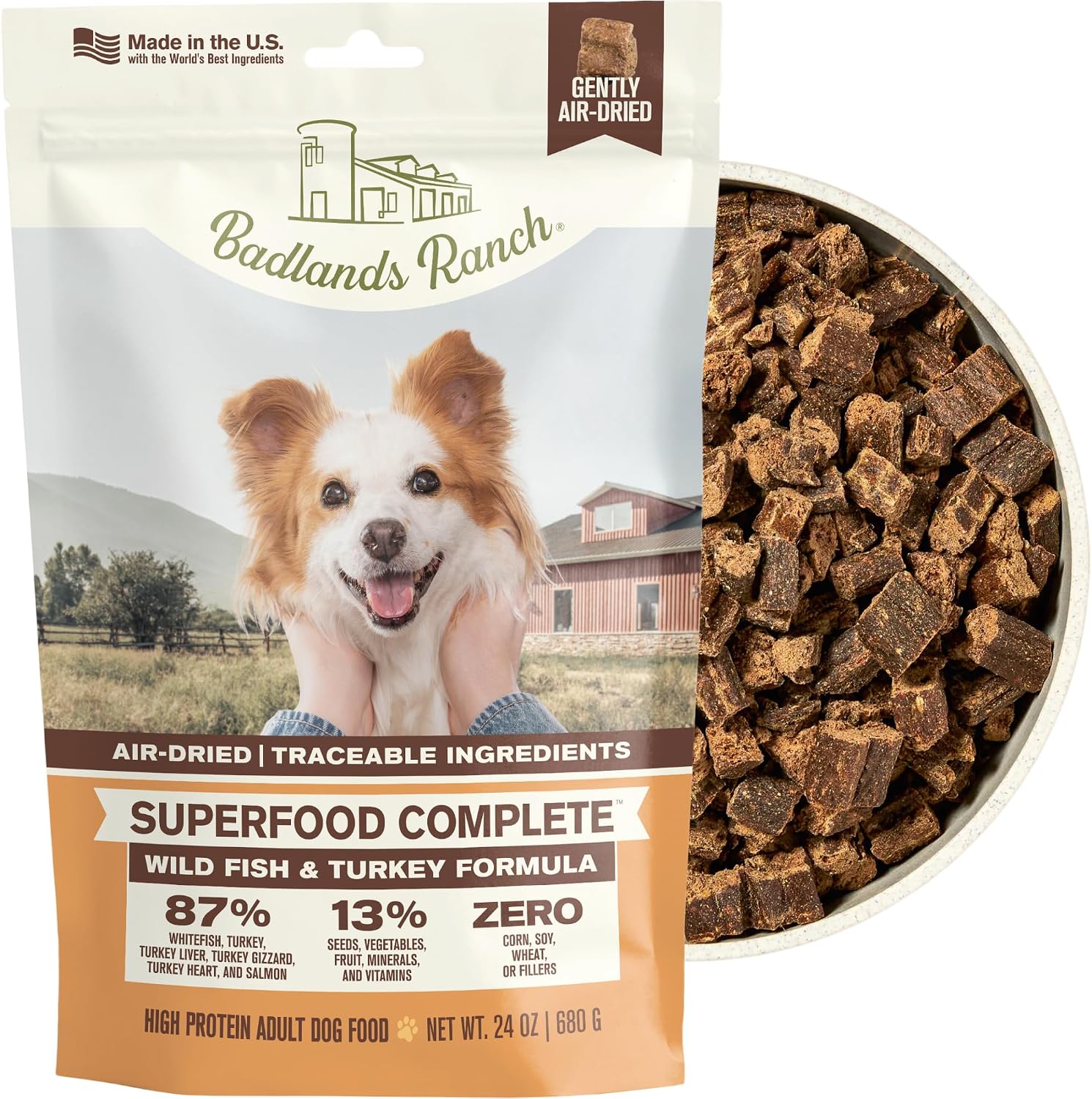 Comida deshidratada completa para perros