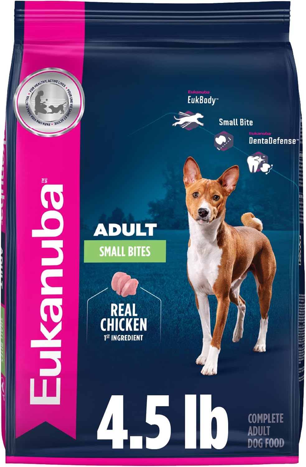 Eukanuba Adult Small Breed alimento seco para perros adultos de razas pequeñas, 4.5 lb