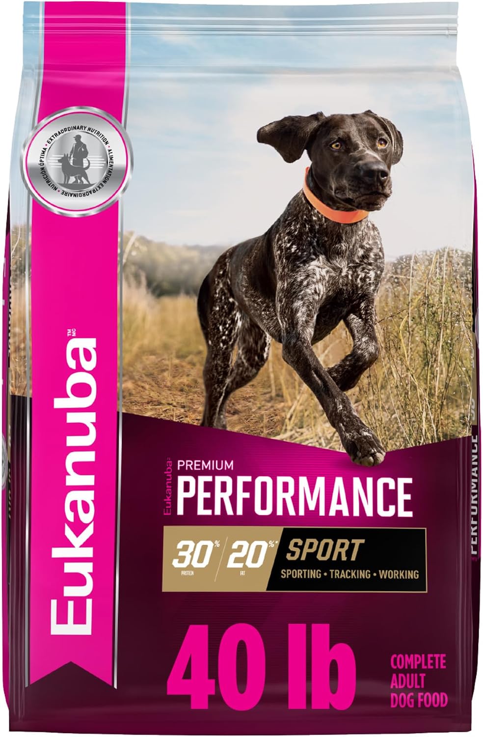 Eukanuba Premium Performance 30/20 Sport alimento seco para perros activos, 40 lb