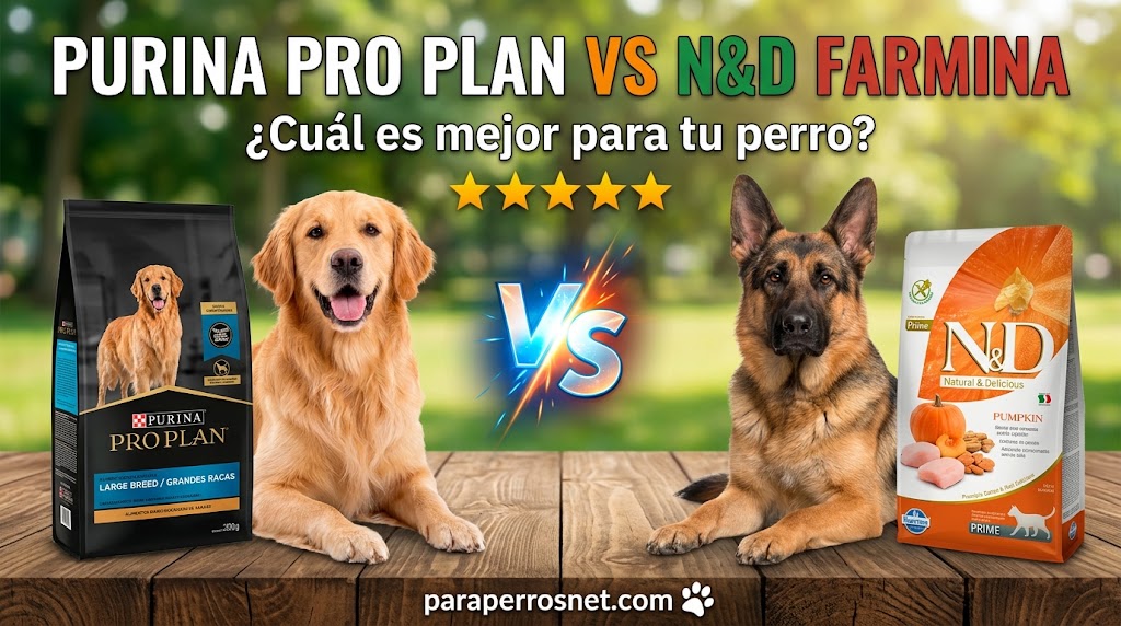 Purina Pro Plan vs N&D Farmina: comparación de pienso para perros