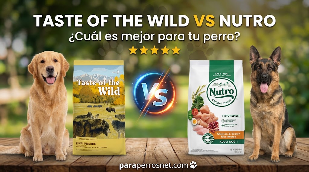 Taste of the Wild vs Nutro: comparación de pienso para perros